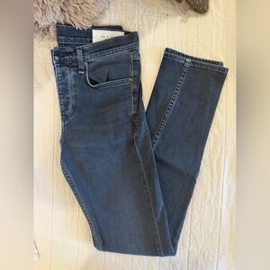rag & bone men’s Dark Indigo Straight Leg Jeans